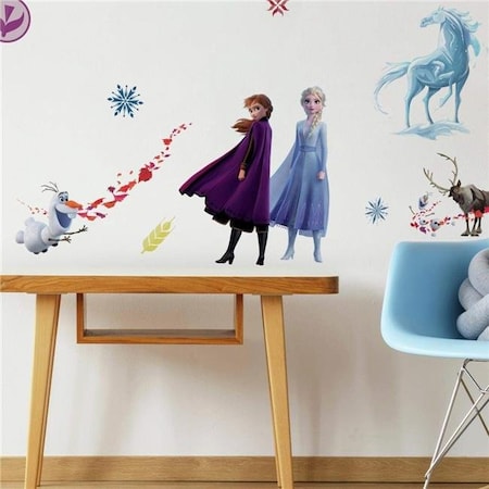 Roommates Roommates RMK4075SCS Frozen II Decorative Wall Decals Sticker - Blue White & Purple RMK4075SCS
